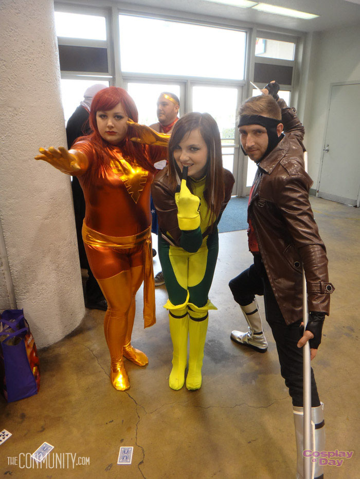 Phoenix, Rogue, and Gambit from the X-Men at WonderCon Anaheim ...